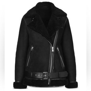 All Saints Unisex Rei Shearling Jacket